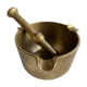 Cendrier en laiton doré