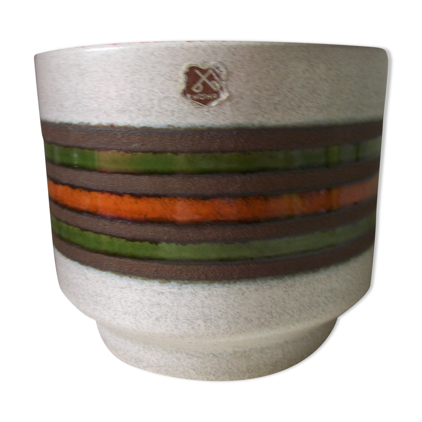 Cache pot vintage en céramique