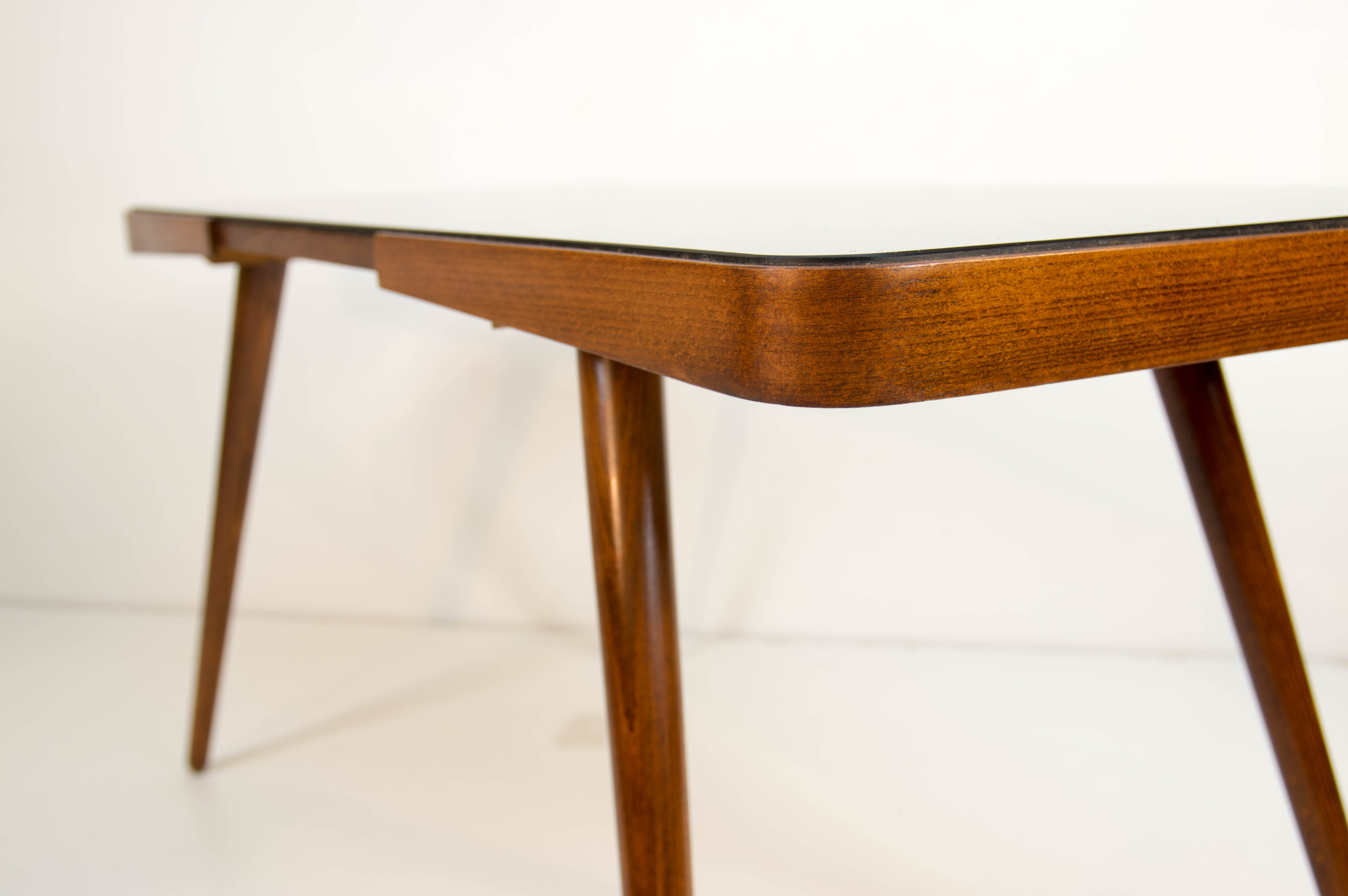 Black Glass Coffee Table by Jiri Jiroutek, 1963