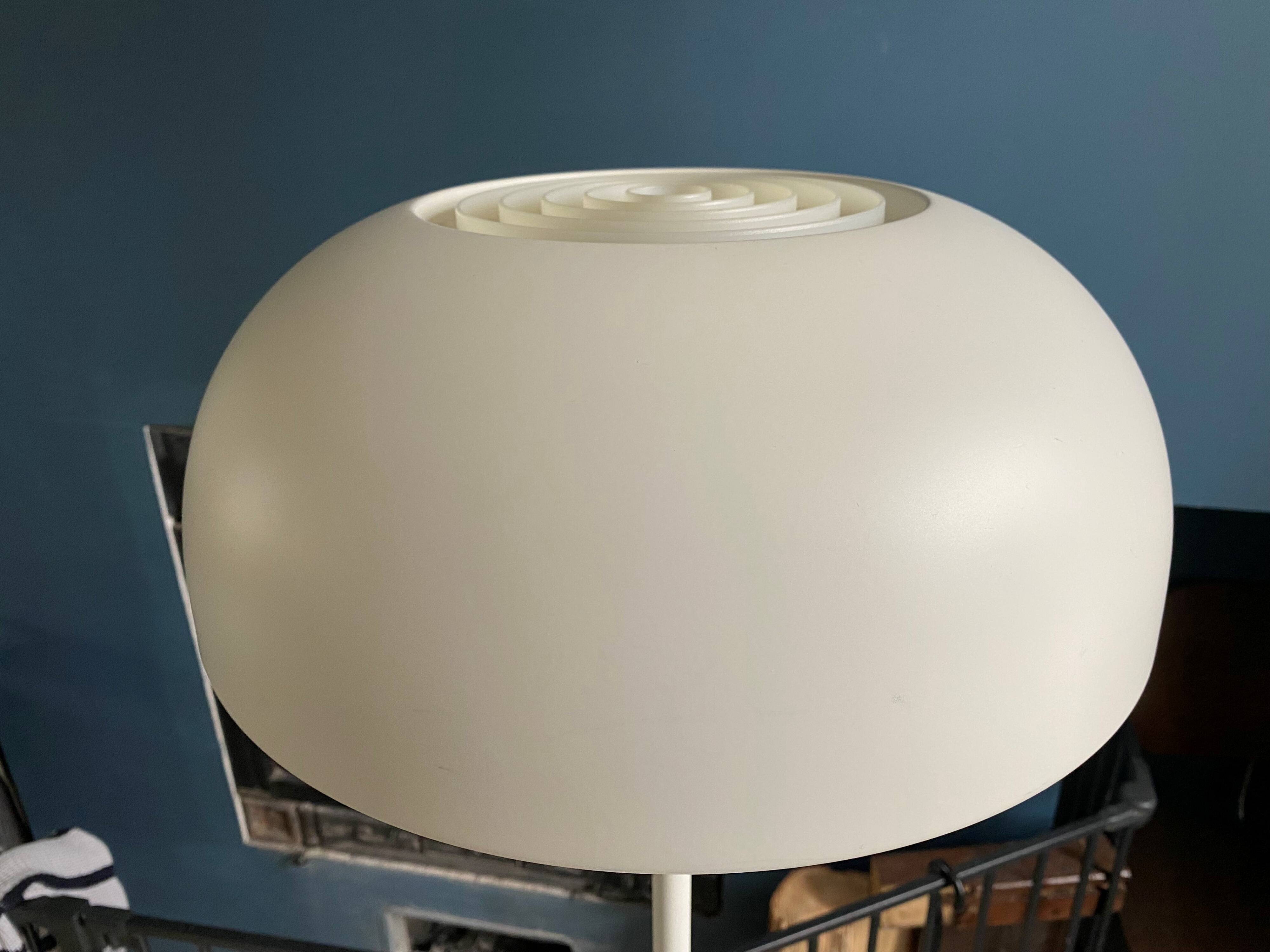 Lampadaire champignon Ikea Nymane TYP G1706 métal blanc vintage 1990