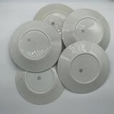 Set of 10 Nuneville flat and soup plates from 1890