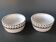 Two stoneware bowls with white glaze by Emile Masson, Vallauris 1950.