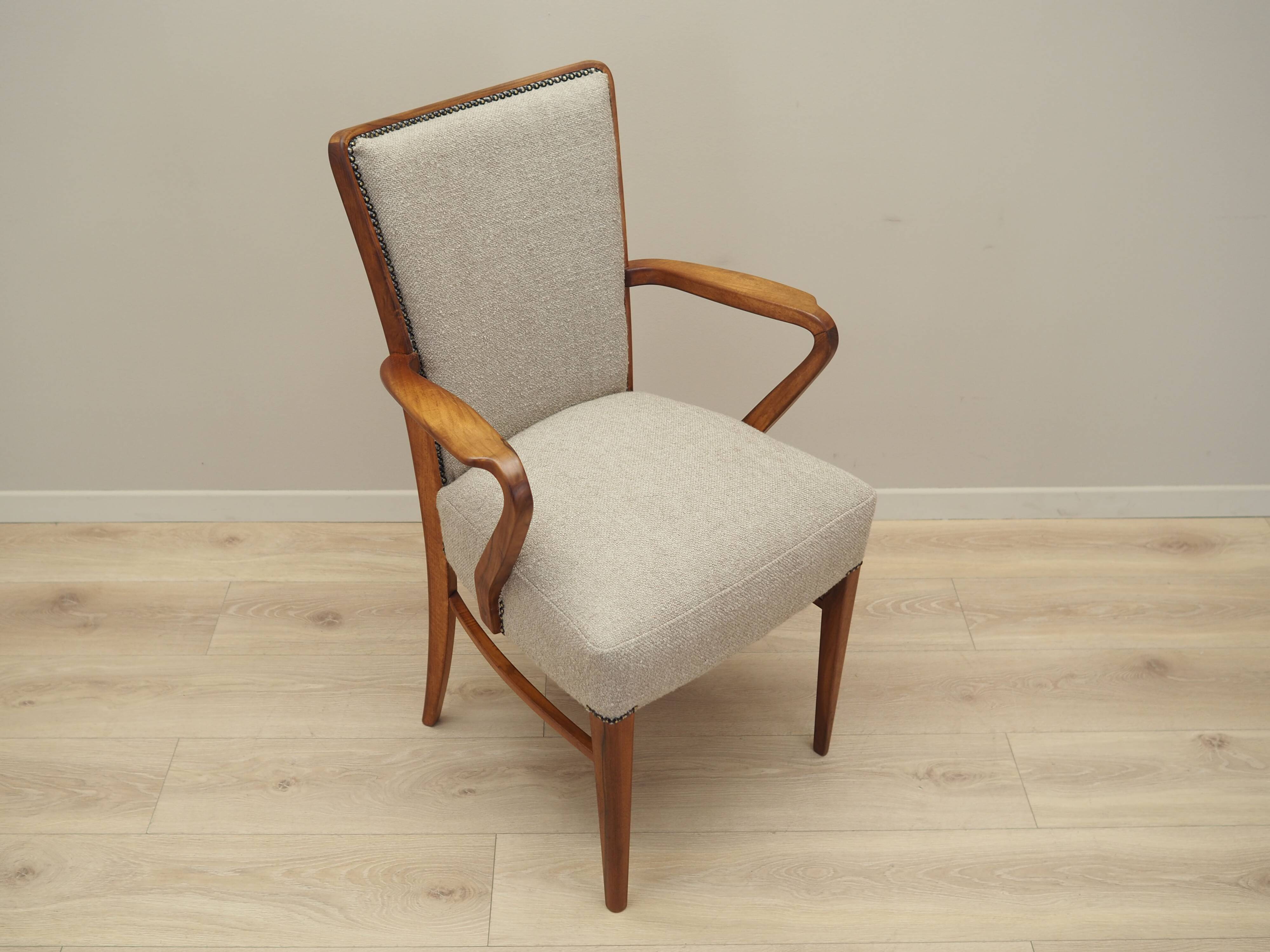 Walnut chair, Danish design, 1970s, production: Denmark