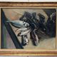 Still life with lobsters and fish, oil on canvas signed