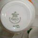 Duo tasses et pot à lait porcelaine bavaria orange et vert vintage 70