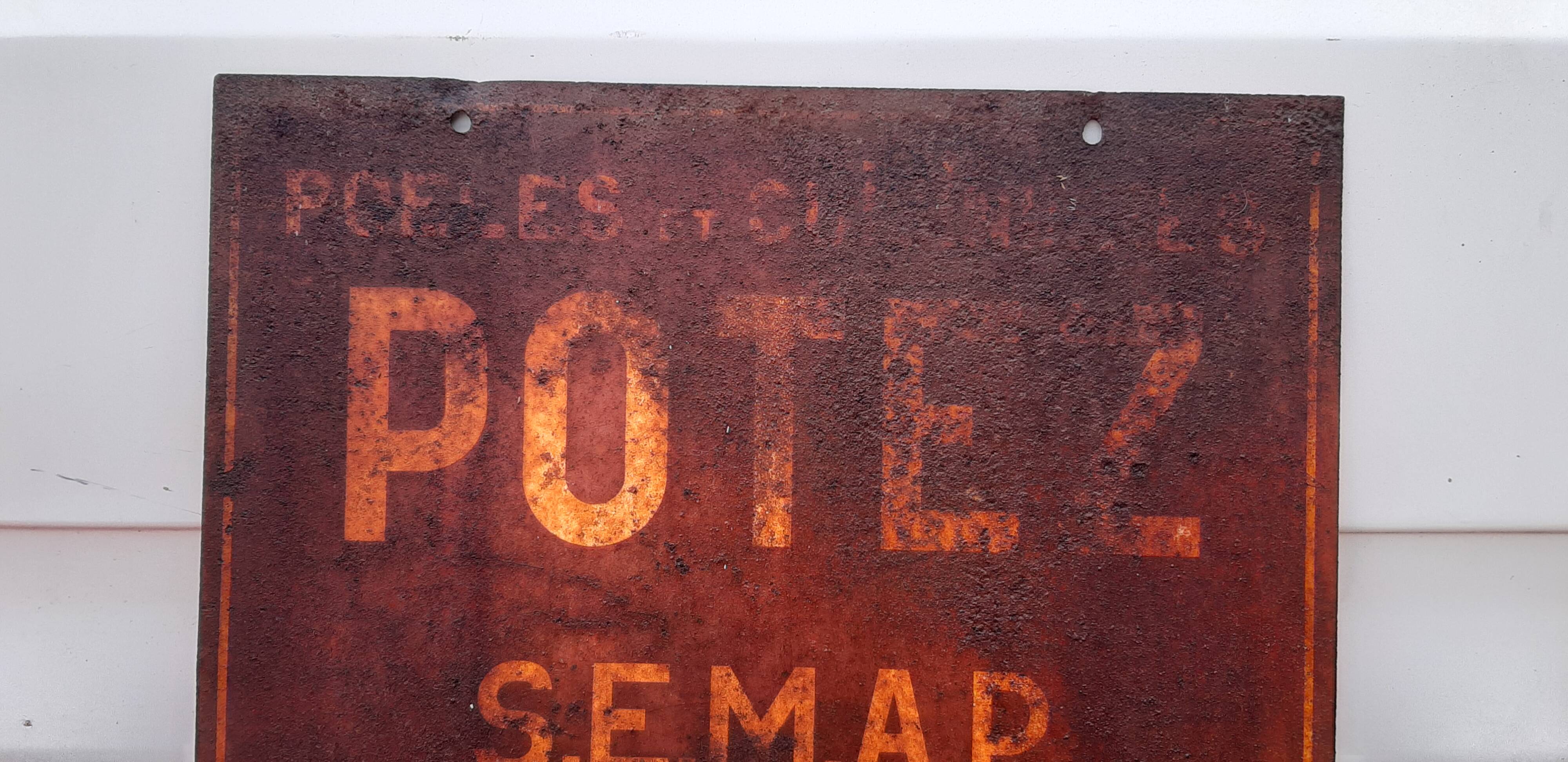 Plate Tole Pub Potez Semap