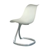 Set of 4 chairs by Michel Charron, organic design, 1970s