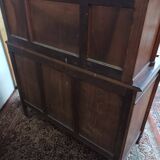 Louis XVI two-body sideboard stamped in walnut