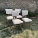 Set de 4 chaises minimalistes en chêne années 50