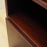 Mahogany bookcase, Danish design, 1970s, manufacture: Omann Jun