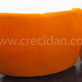 Orange sofa 70'