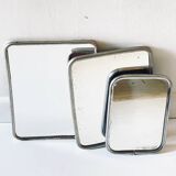 Collection of 3 vintage barber mirrors