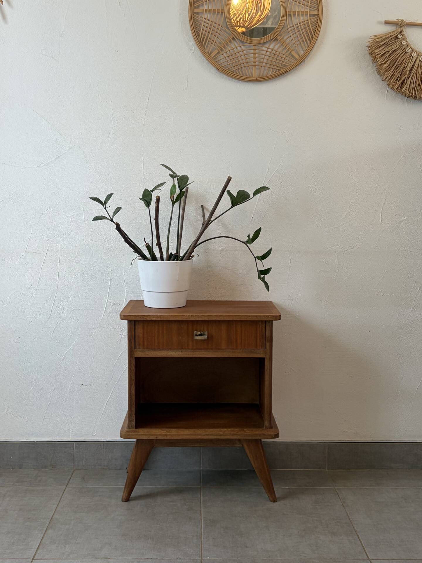 Scandinavian vintage bedside table