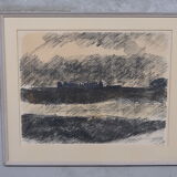 Original Lithograph by listed Swedish Artist Hugo Zuhr, Signed, 1960's