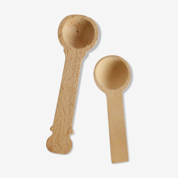 Pair of wooden spoons