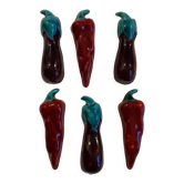 Set of 6 slurry knife holders