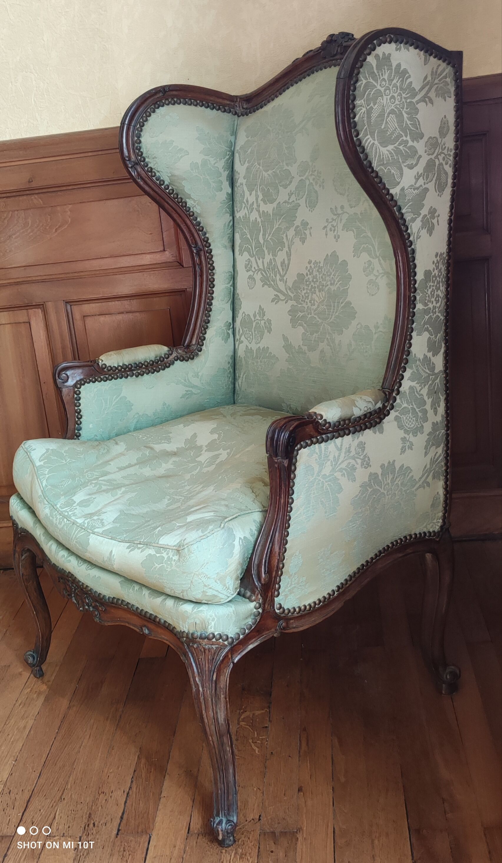 Armchair with ears style Louis XV/19 th century