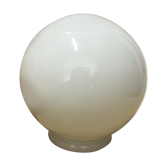White glass globe ø15 cm
