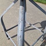 Set of 2 high workshop chairs, Nicolle model, known as whale tail