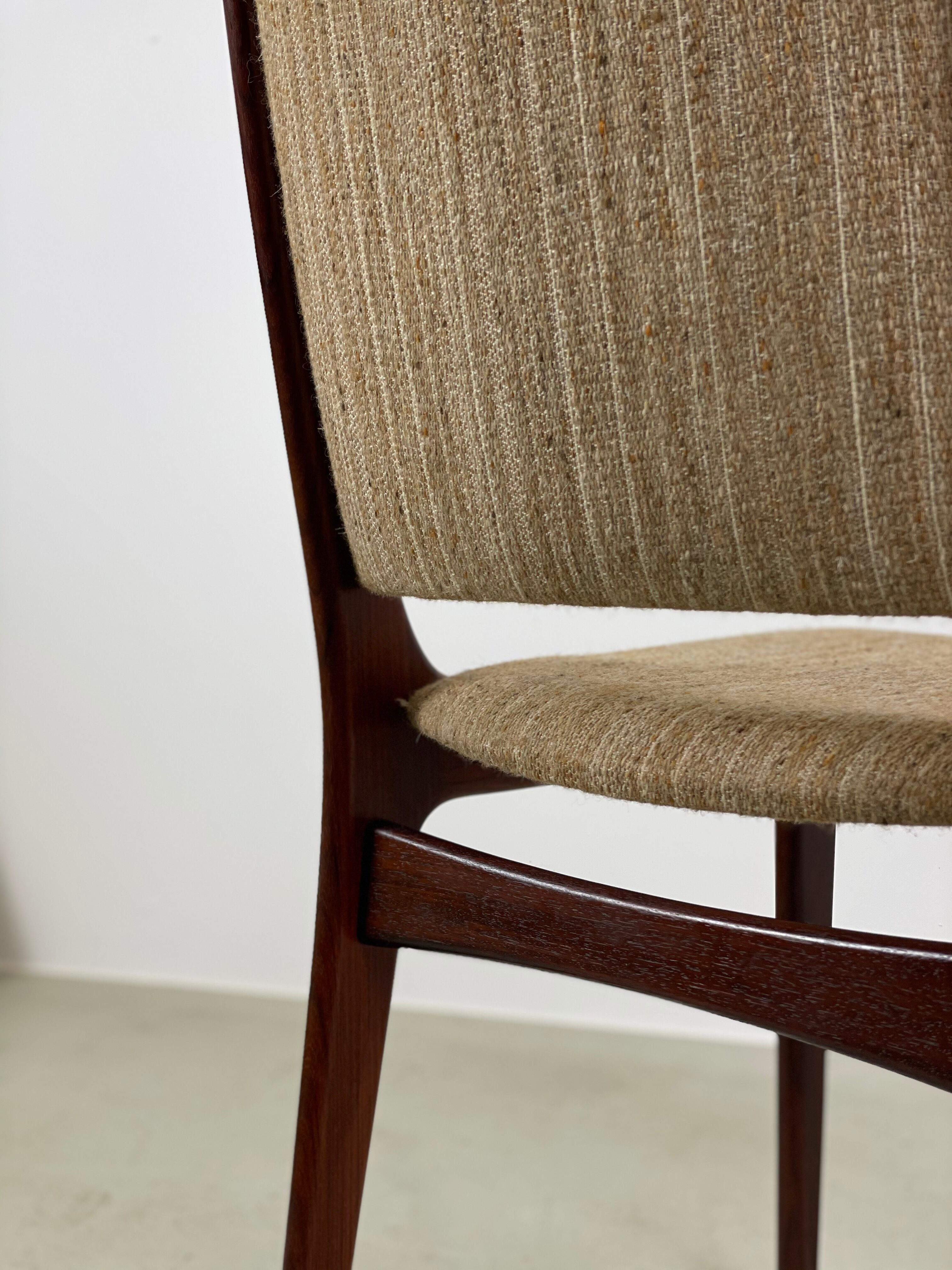 Rosewood dining chair by Johannes Andersen for Uldum Mobelfabrik 1960s