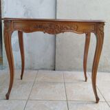 walnut table Louis XV Rocaille style