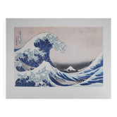 Katsushika Hokusai: The Great Wave off Kanagawa, signed lithograph