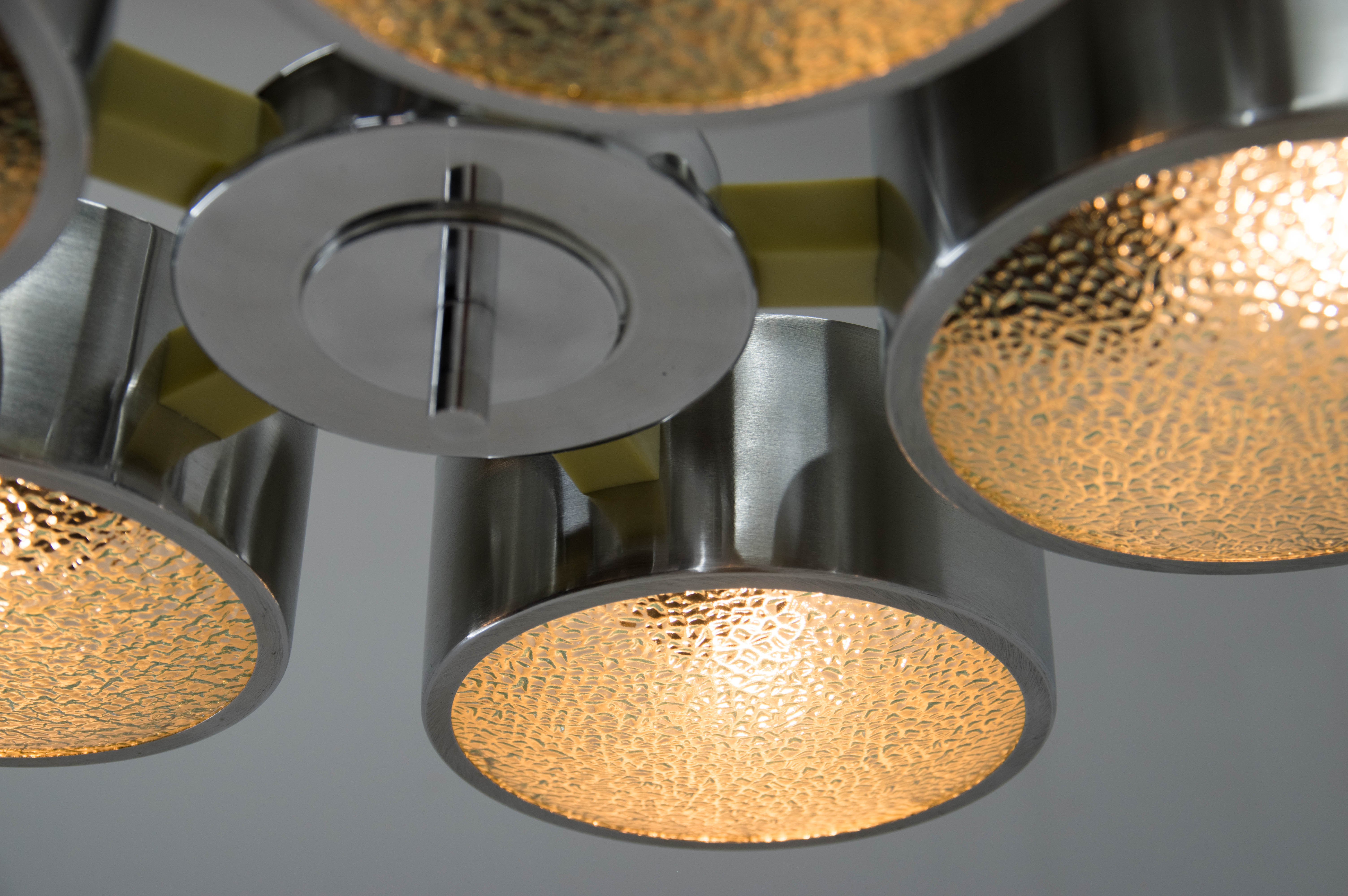 Space Age peandant lamp, Germany, 1970s, Restored