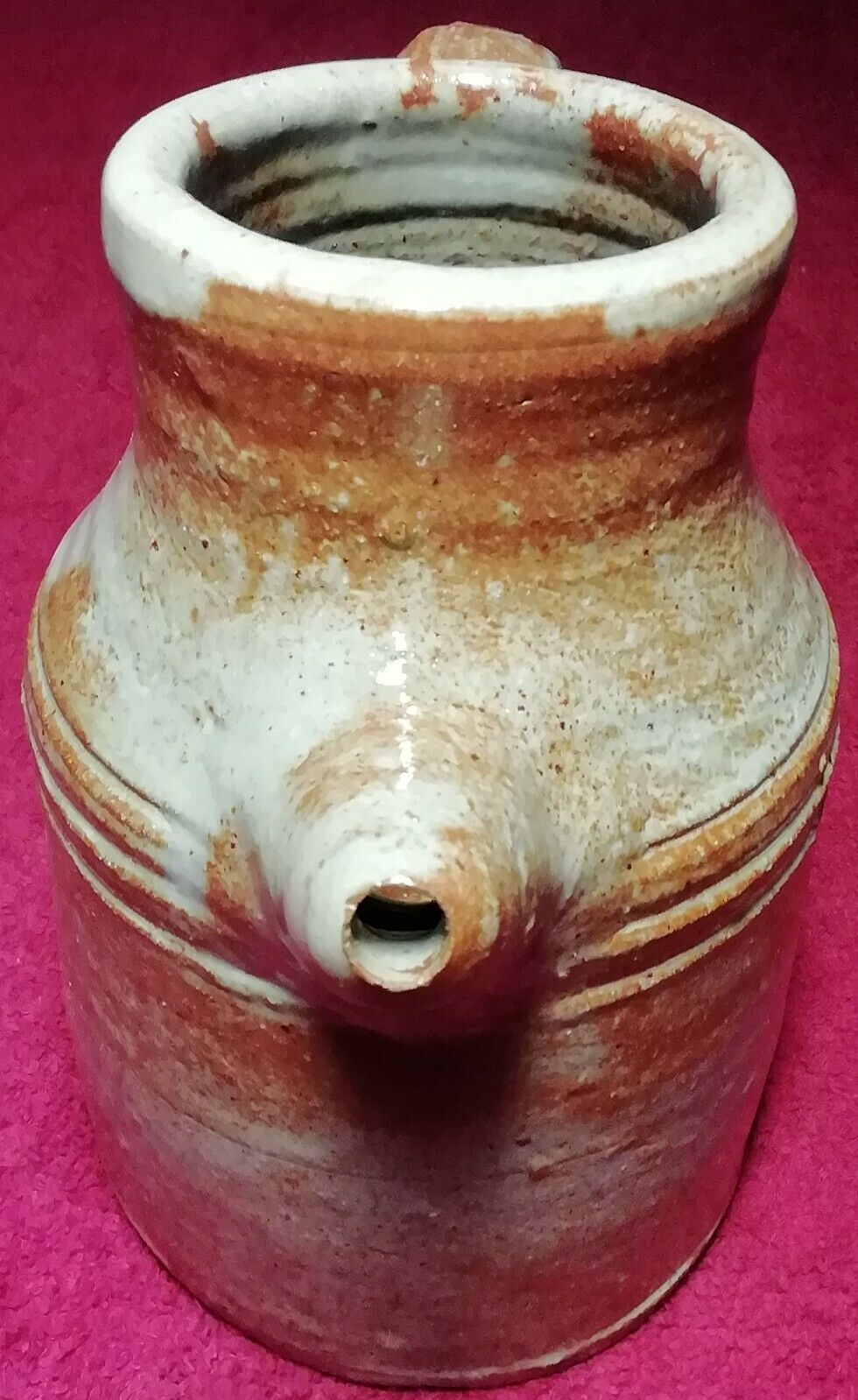 Set of 6 cups and under cups and teapot vered terracotta coffee