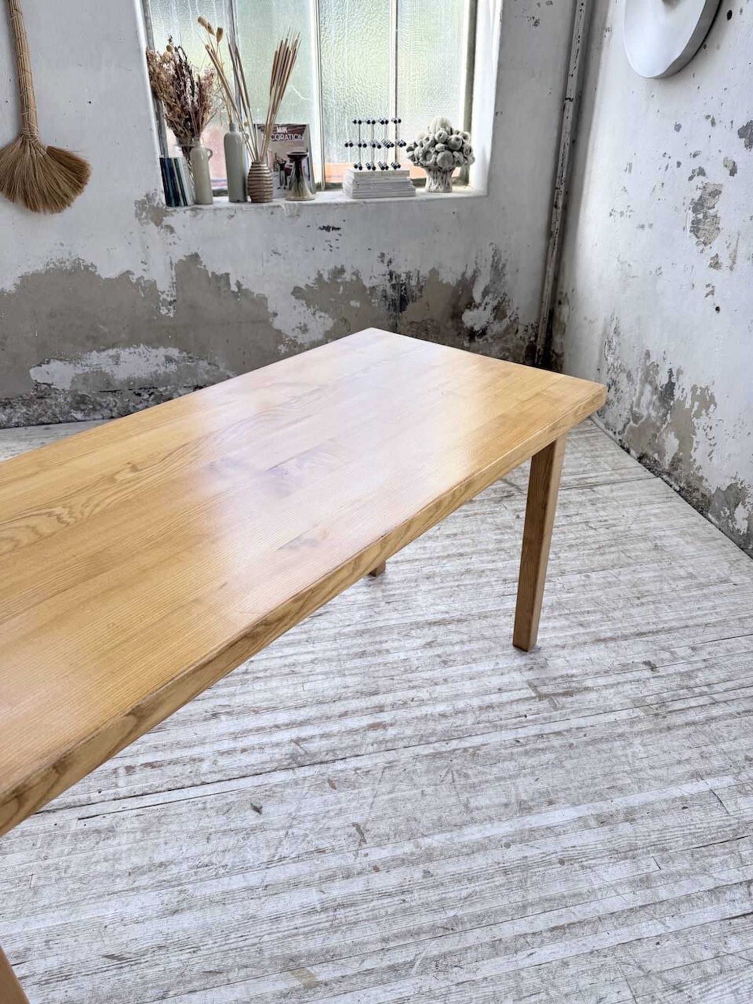 Solid elm farmhouse table 150cm