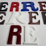 Set of 10 vintage sign letters, 11.5 cm