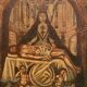 Ancient painting Pieta or Virgin of the Angustias of Granada 17th century