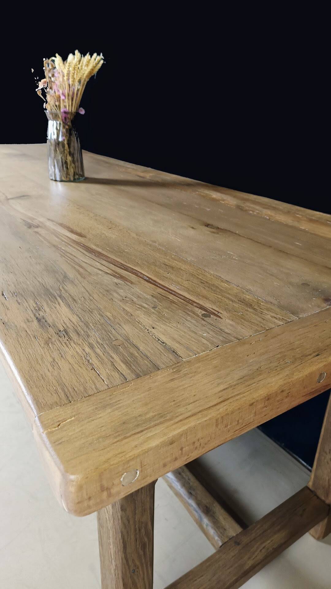 Table de ferme en chêne - Rénovée