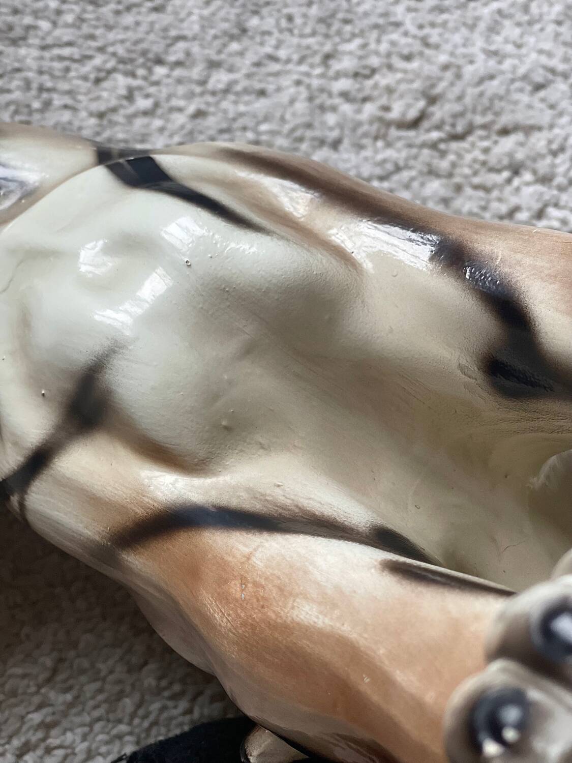 Enamelled ceramic tiger 1970