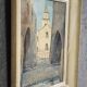 René Ricard : Aquarelle figurative représentant une vue architecturale
