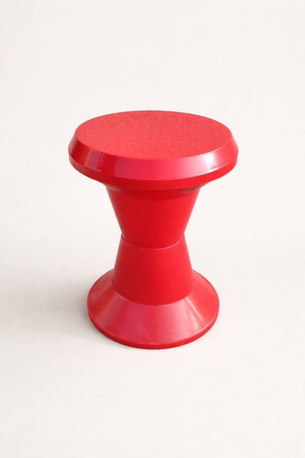 Tabouret design italien style Tam Tam rouge – esprit années 70