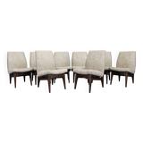 1970s Set of Eight Restored Dining Chairs, Czechoslovakia