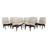1970s Set of Eight Restored Dining Chairs, Czechoslovakia