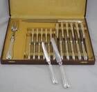 Sfam 24 knives, 12 table knives + 12 dessert cheese knives + carving service.