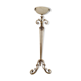 Lampadaire tripode années 40 en fer forgé