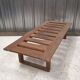 Vintage slatted oak bed base, 1950