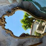 Golden baroque mirror 70x41cm