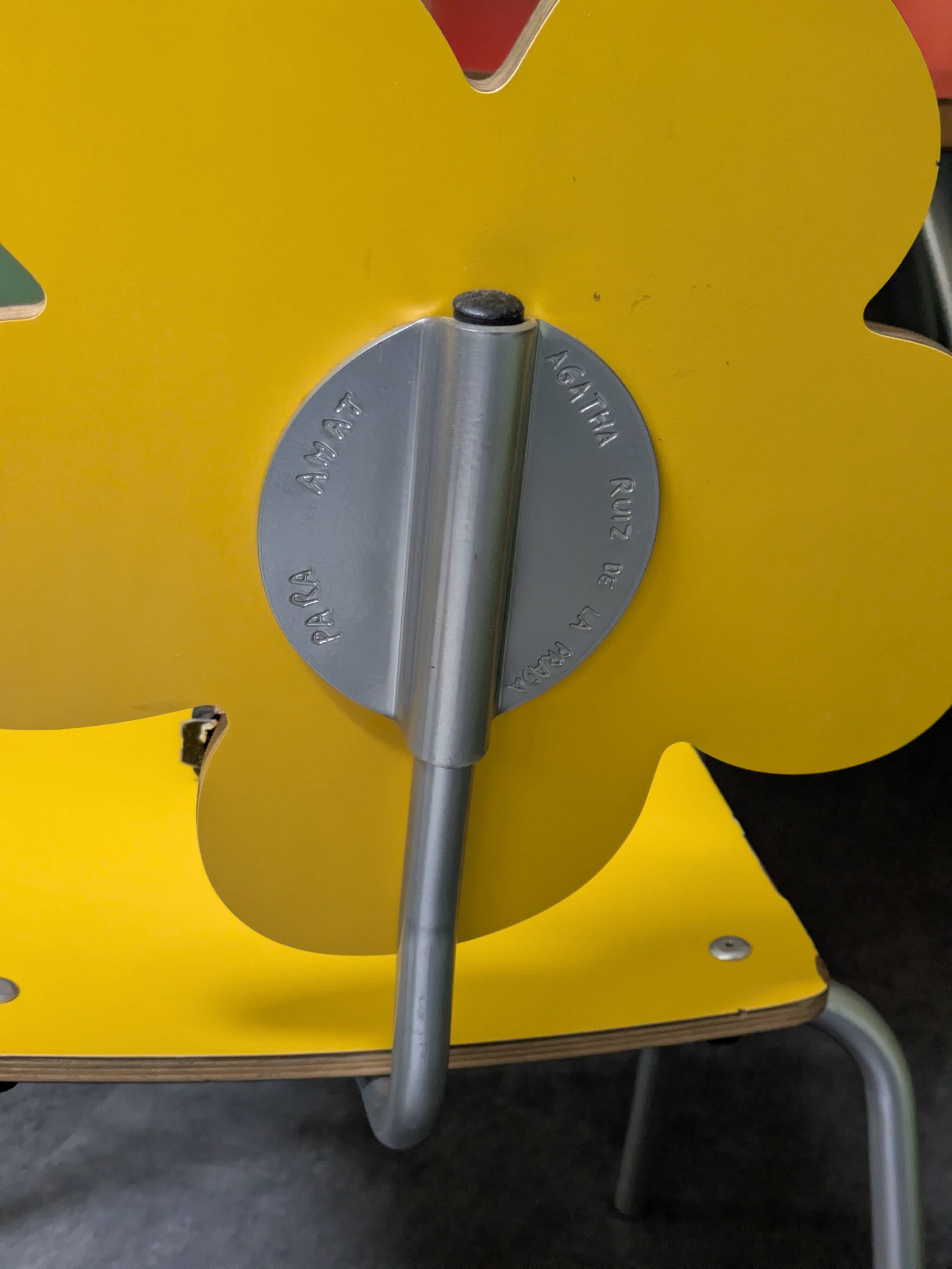 Children's chair by Agatha Ruiz de la Prada, original design model.