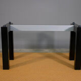 Table with rectangular top in tempered glass 1970 - Alias Italy