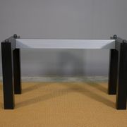 Table with rectangular top in tempered glass 1970 - Alias Italy