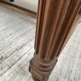 Solid walnut farmhouse castle table 1900 XXL