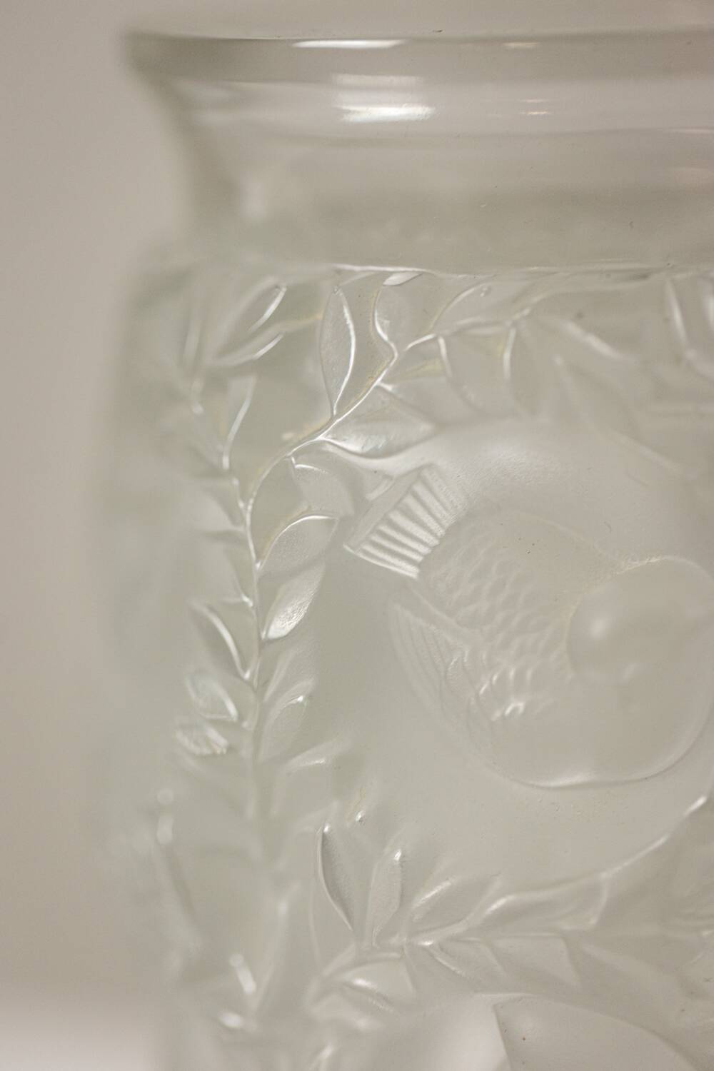 Lalique France. Crystal vase. After 1978.