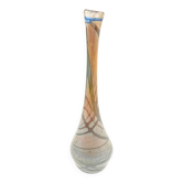 Signed Novaro Biot Vintage 20th Century Studio Blown Glass Soliflore Vase