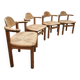 Vintage Rainer Daumiller papercord dining chairs Hirtshals Savværk