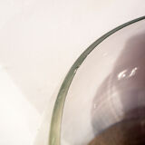 Table lamp in glass and chromed metal Italia Anni '70