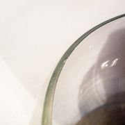 Lampe de table en verre et métal chromé Italia Anni '70